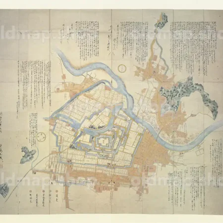 福井御城下之図　慶応年間(1866-1868)