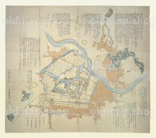 福井御城下之図　慶応年間(1866-1868)