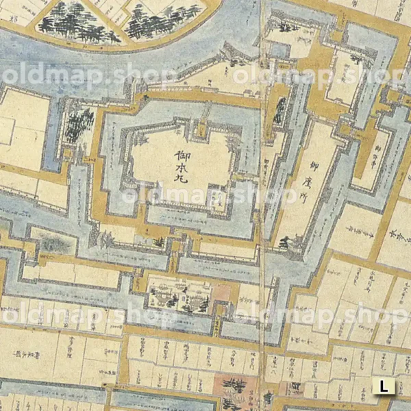 福井御城下之図　慶応年間(1866-1868)