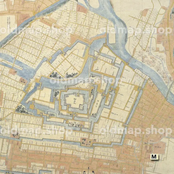 福井御城下之図　慶応年間(1866-1868)