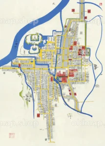 松代城下町絵図 弘化-安政(1844-1854)
