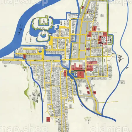 松代城下町絵図 弘化-安政(1844-1854)