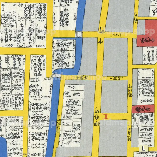 松代城下町絵図 弘化-安政(1844-1854) - 画像 (2)