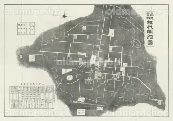 松代実測明細図 大正2年(1913)