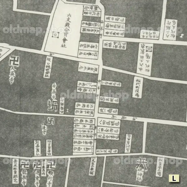 松代実測明細図 大正2年(1913) - 画像 (2)