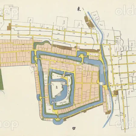 国宝 松本城下町絵図 享保13年(1728)