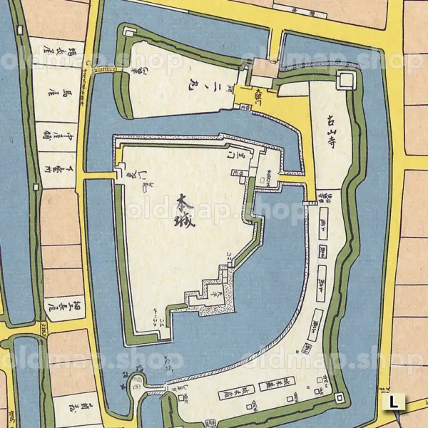 国宝 松本城下町絵図 享保13年(1728) - 画像 (2)