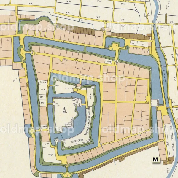 国宝 松本城下町絵図 享保13年(1728)