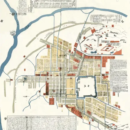 駿河国駿府古絵図 寛永15年(1638)