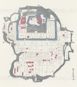 伊賀上野御城下図 文化年間(1804-1818)