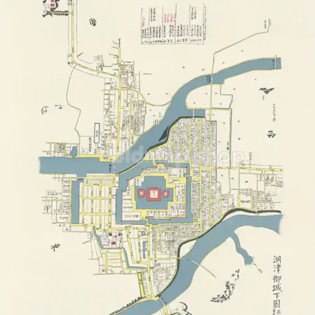 洞津御城下絵図 江戸後期(1780-1850)