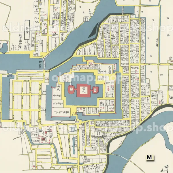 洞津御城下絵図 江戸後期(1780-1850)