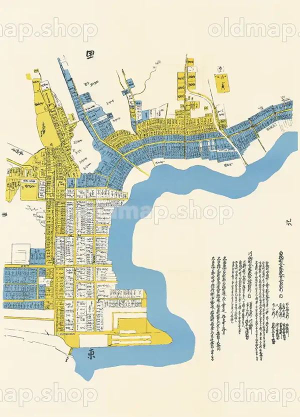 丹後国宮津城下町絵図 元禄16年(1703)