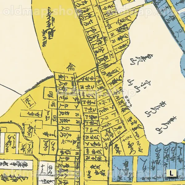 丹後国宮津城下町絵図 元禄16年(1703) - 画像 (2)