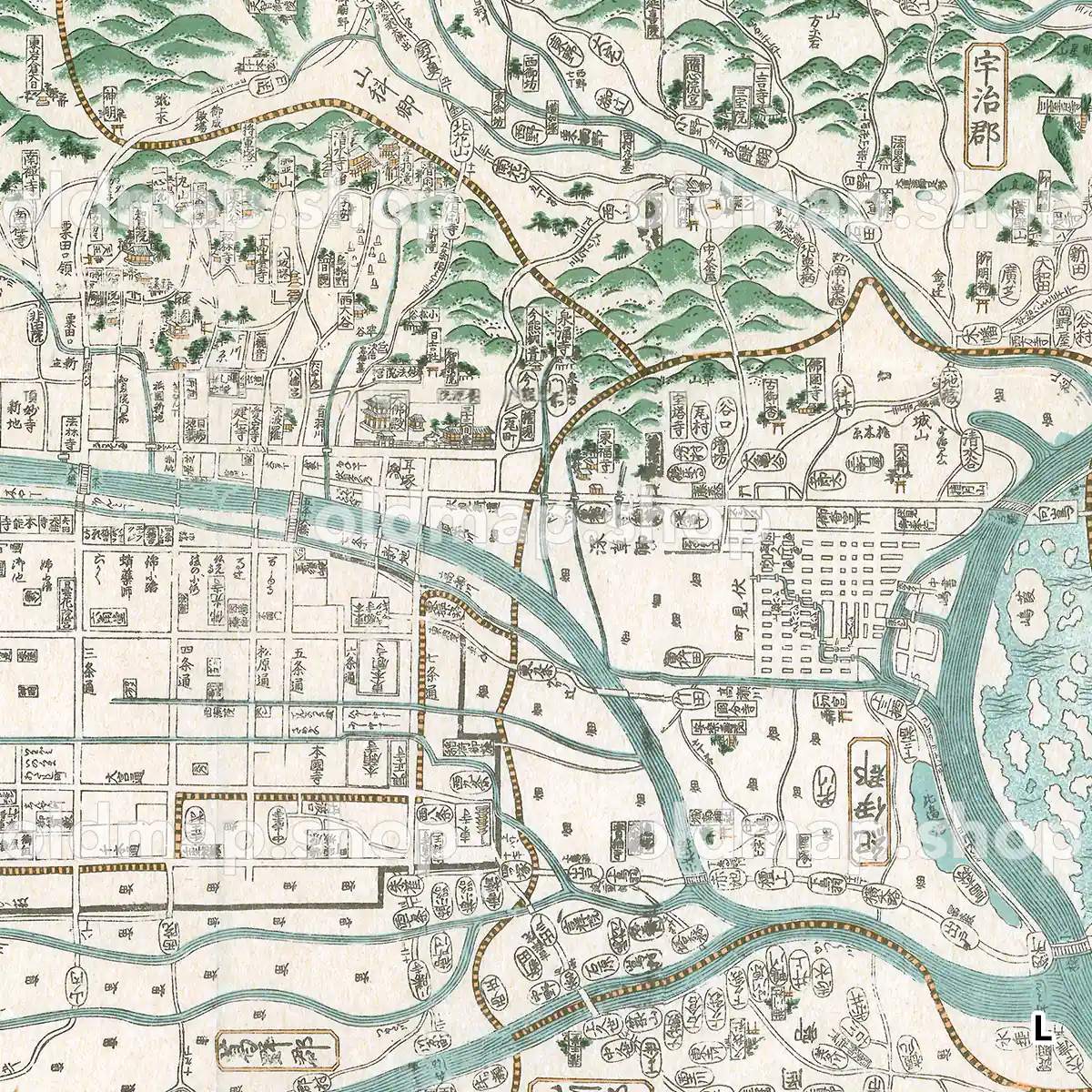 山城州大絵図 安永7年(1778)