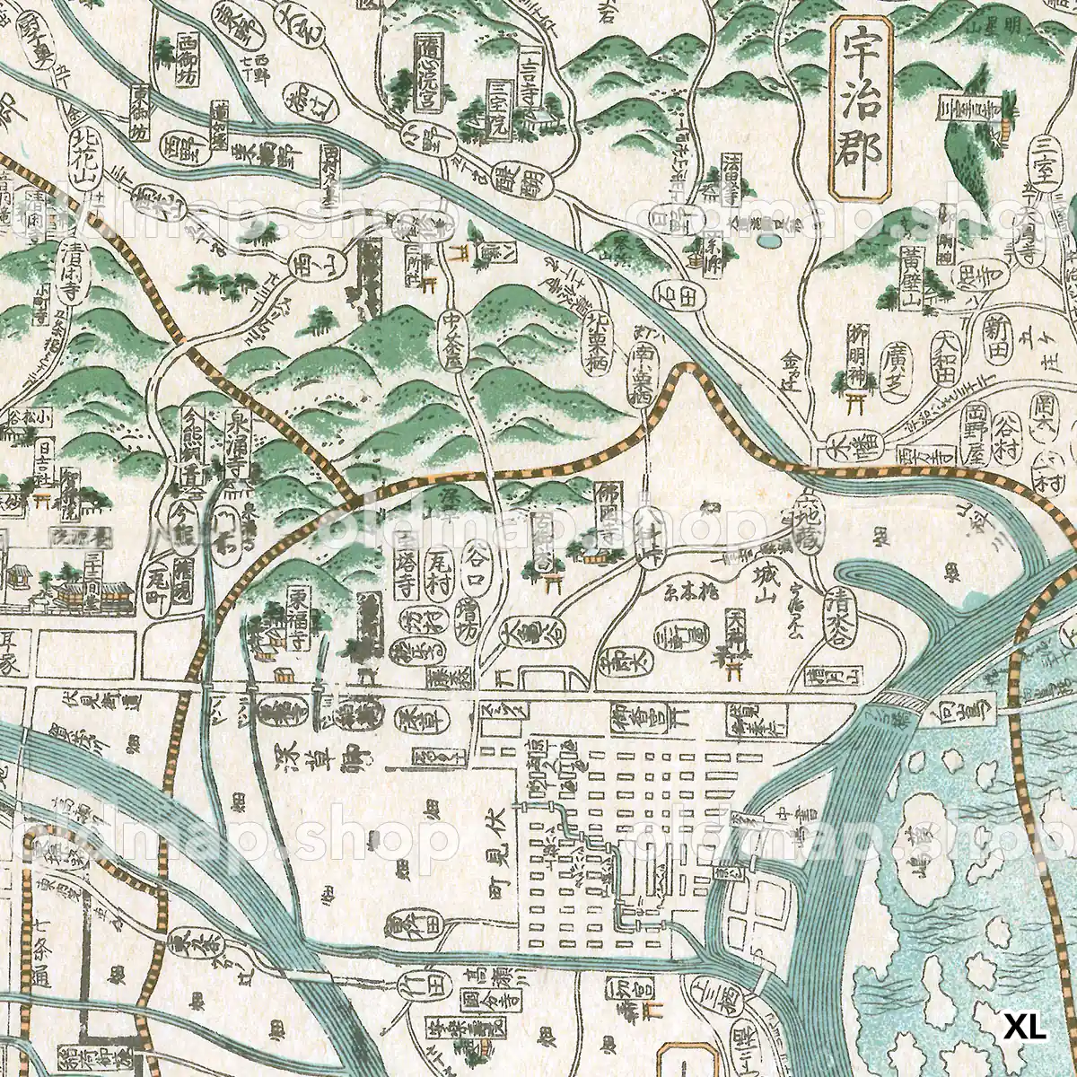 山城州大絵図 安永7年(1778)