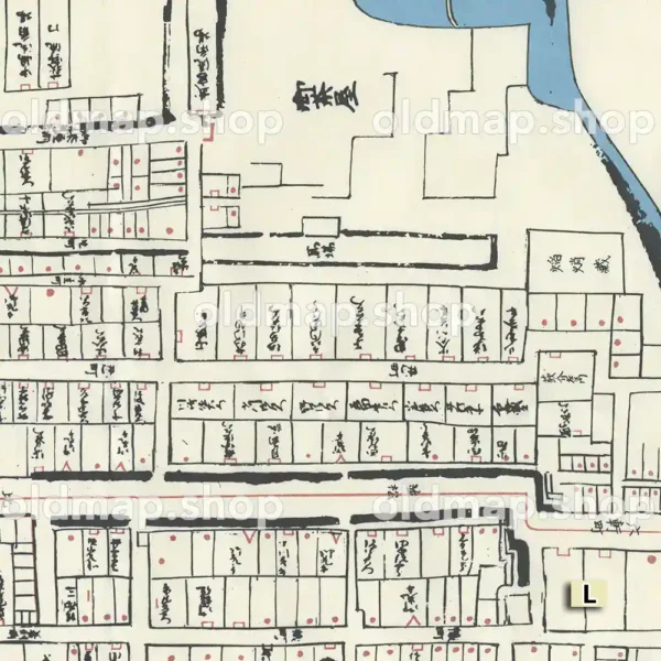 岸和田城下絵図 嘉永6年-慶応4年(1853-1868)