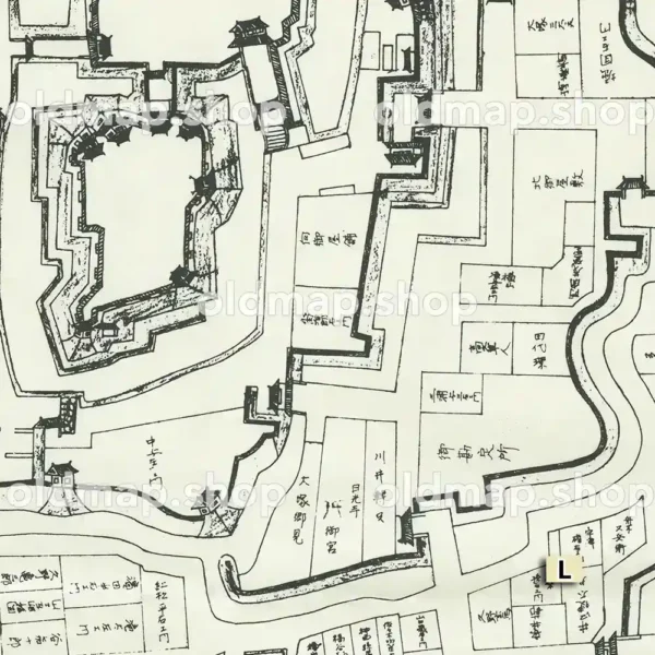 岸和田城下絵図 付図 嘉永6年-慶応4年(1853-1868)
