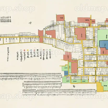 赤穂城下町絵図 宝永元年(1705)