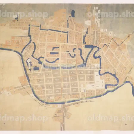 鳥取城下之図 慶安3年(1650)