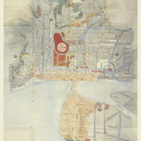 松江城下絵図 天保年間(1831-1844)