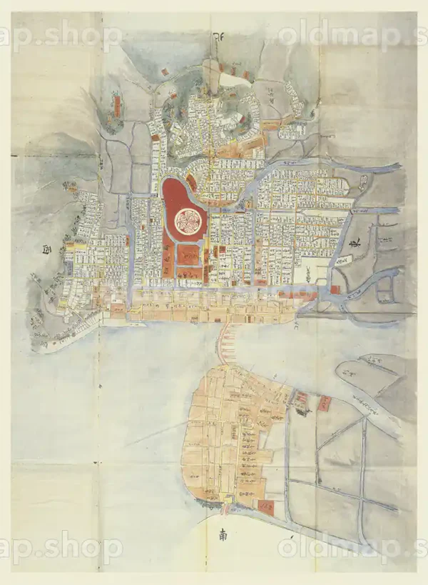 松江城下絵図 天保年間(1831-1844)