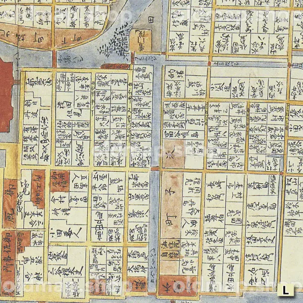 松江城下絵図 天保年間(1831-1844) - 画像 (2)