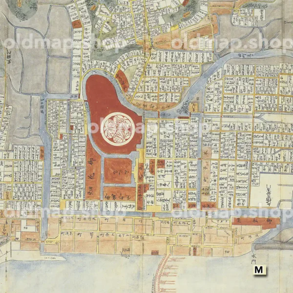 松江城下絵図 天保年間(1831-1844)
