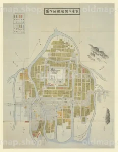 広島城下図 寛永年間(1625-1644)