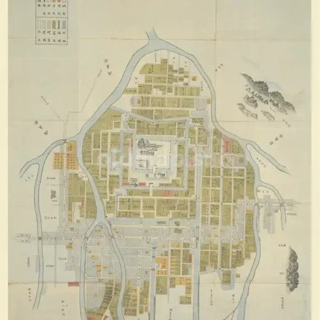 広島城下図 寛永年間(1625-1644)