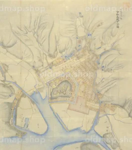 宇和島城下全図 安政-文久(1855-1864)