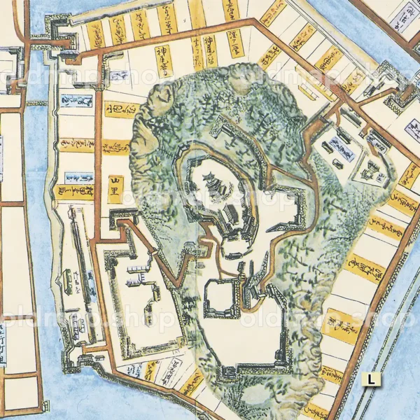宇和島御城下絵図 元禄16年(1703)