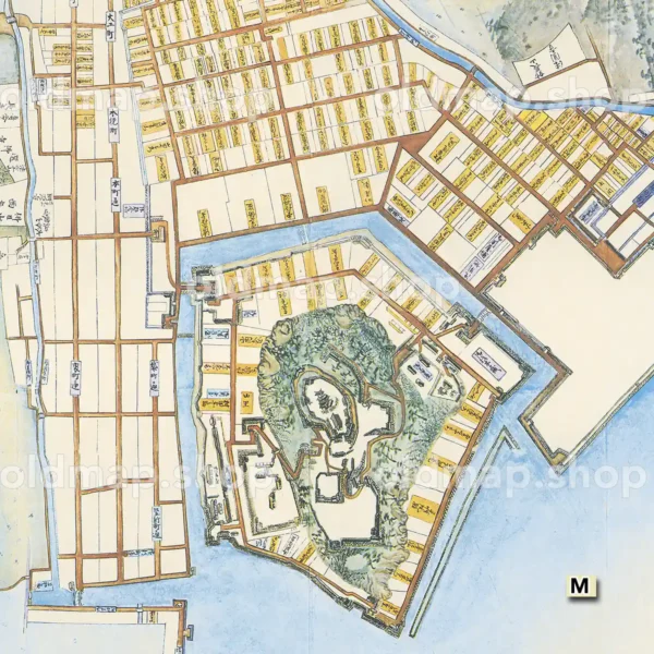 宇和島御城下絵図 元禄16年(1703)