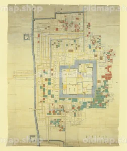 佐賀城廻之絵図 承応年間(1653-1655)