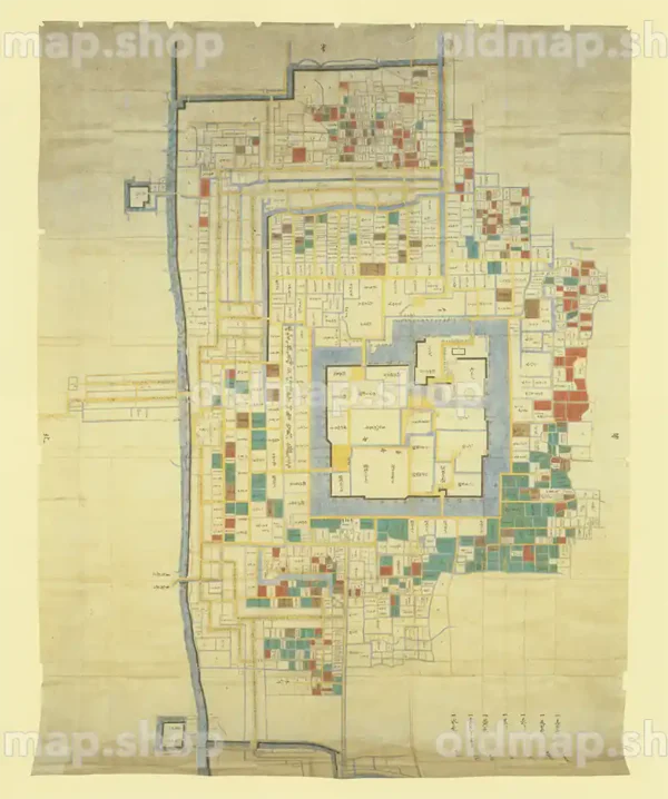 佐賀城廻之絵図 承応年間(1653-1655)