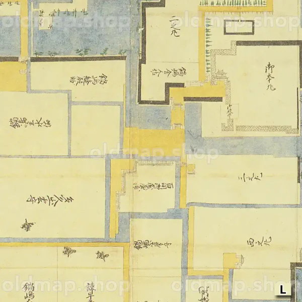 佐賀城廻之絵図 承応年間(1653-1655)