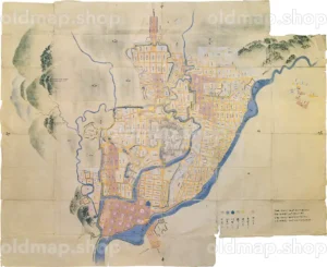 熊本府ノ絵図 正保年間(1644-1648)