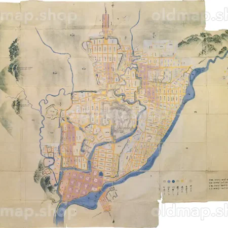 熊本府ノ絵図 正保年間(1644-1648)