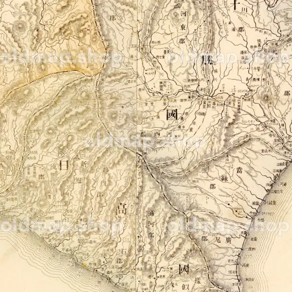 北海道明細新図 明治28年(1895)