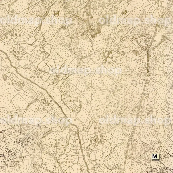 第一師管地方迅速測図 土浦 明治18年(1885)