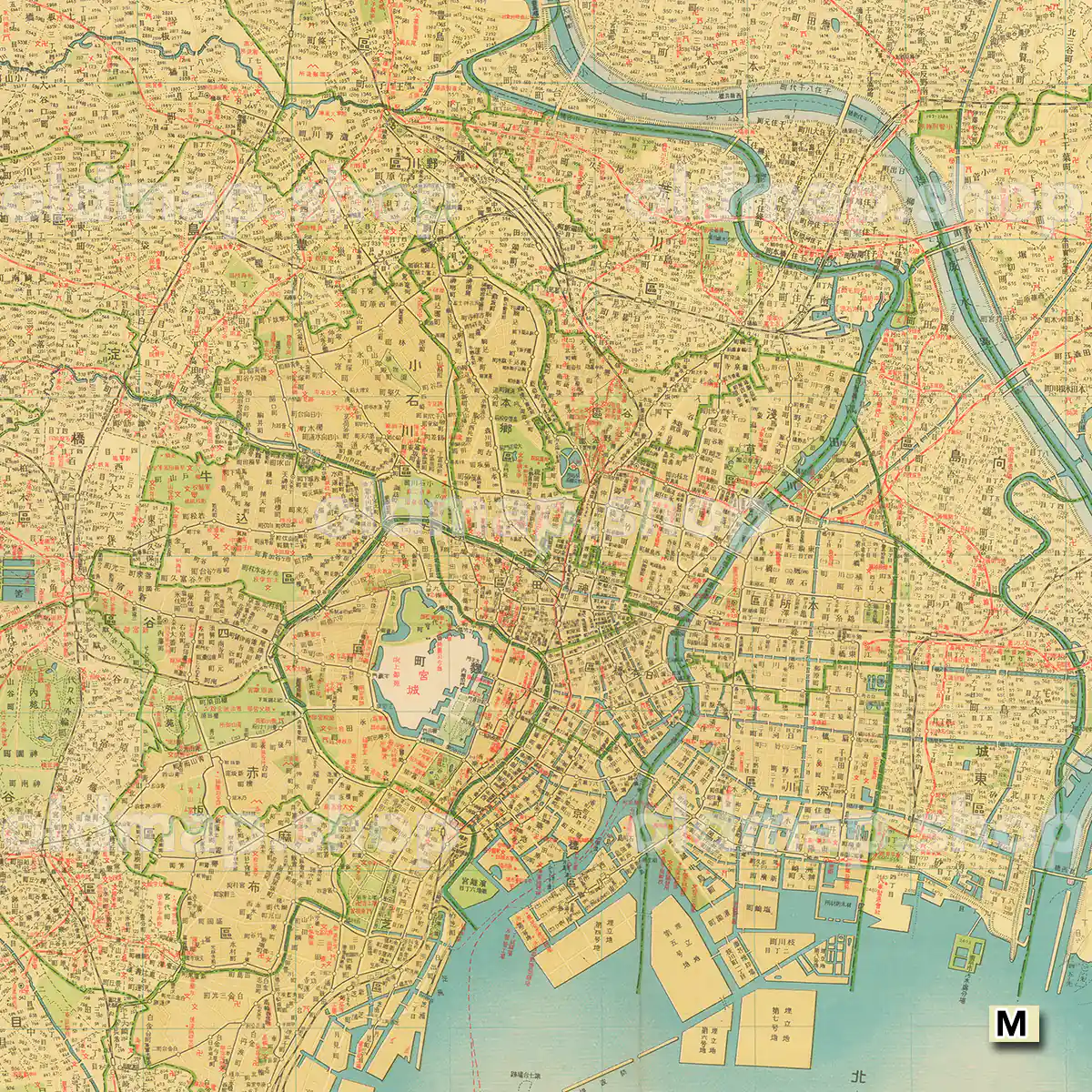 新大東京明細全図 昭和10年(1935) – 古地図 – 古地図素材データの
