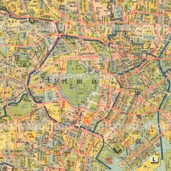 最新東京全図 昭和34年(1959) – 古地図 – 古地図素材データの