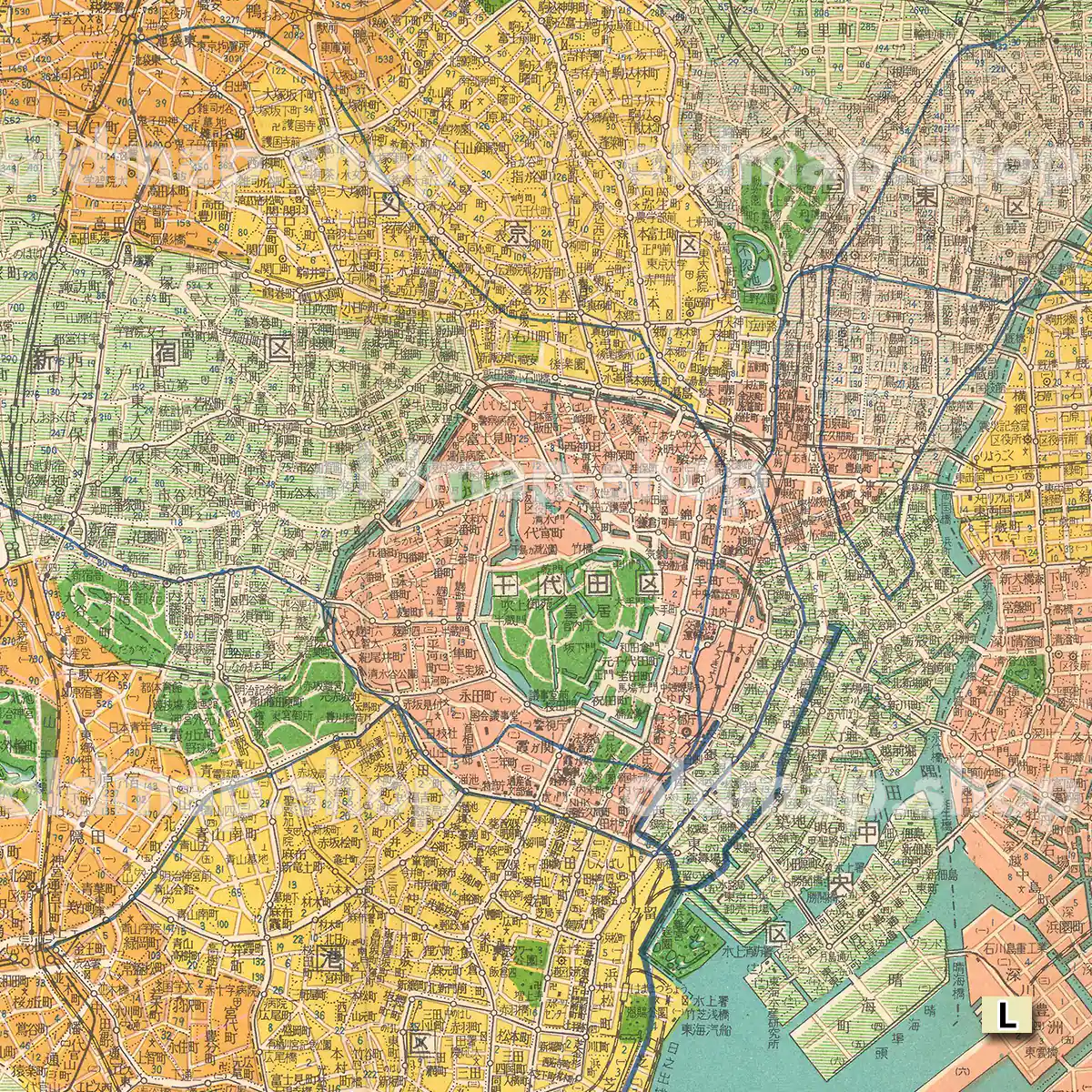 最新東京全図 昭和38年(1963)