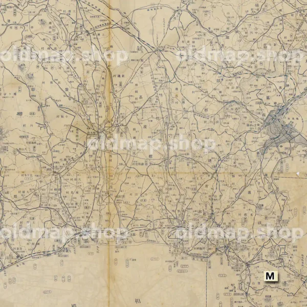 神奈川県交通産業地図 昭和8年(1933)