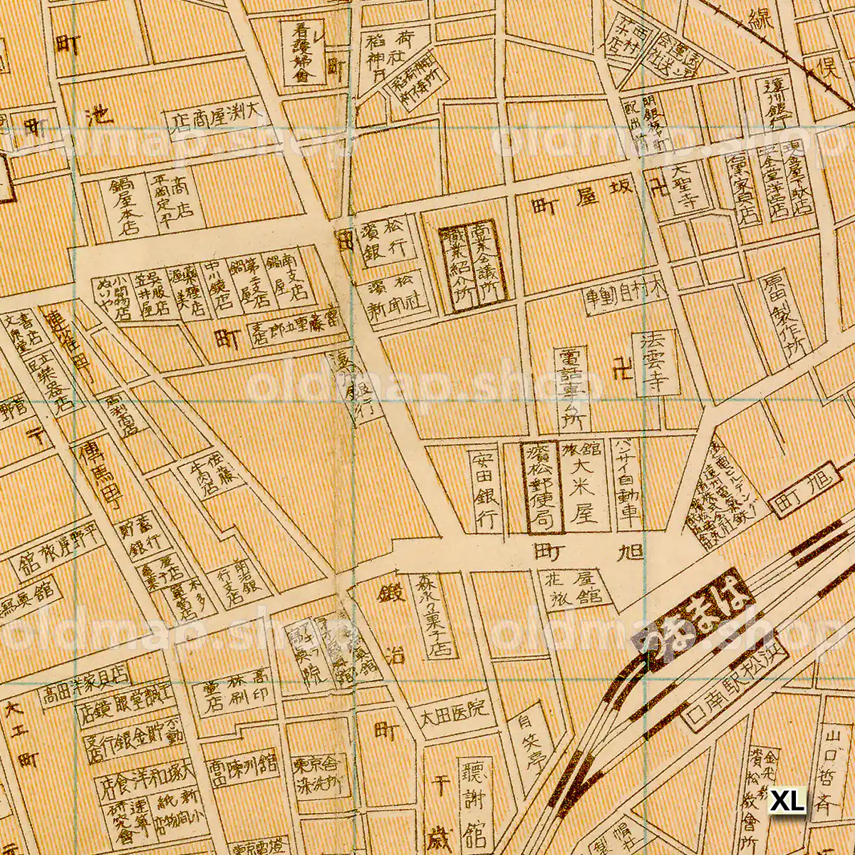 大日本職業別明細図 - 浜松市 昭和6年(1931)