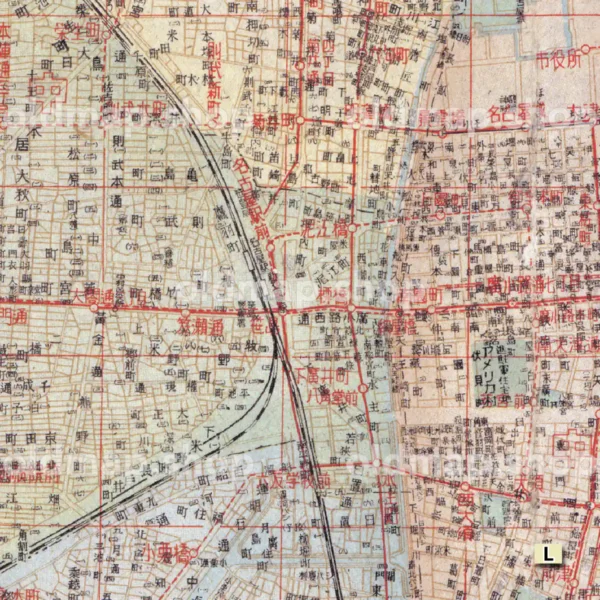名古屋市街全図 昭和23年(1948)