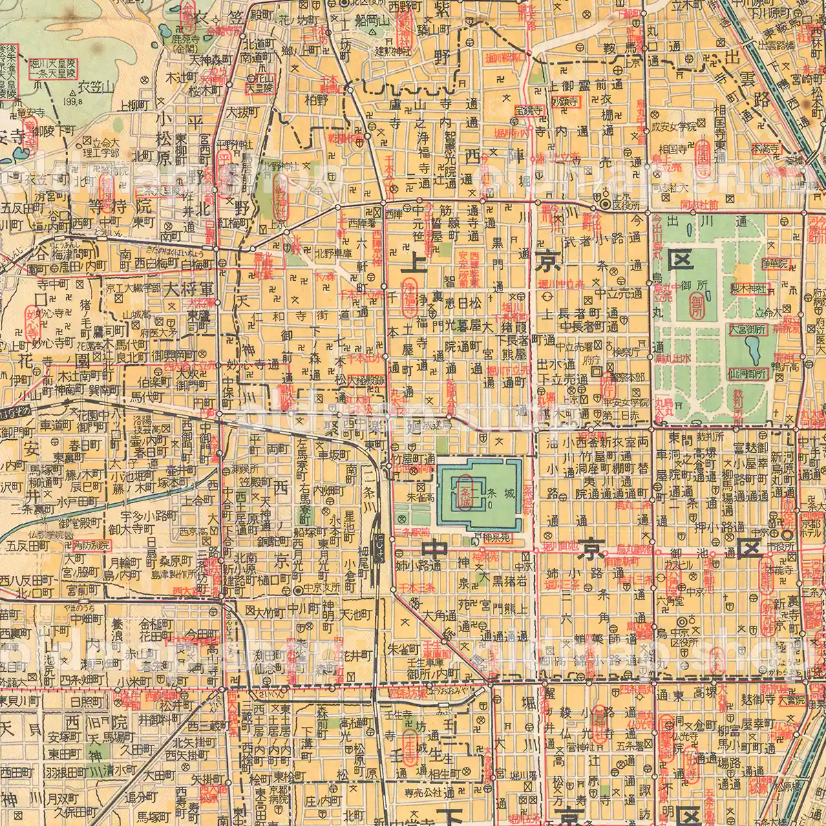 ナショナルシティマップ 京都市精図 昭和39年(1964) – 京都府
