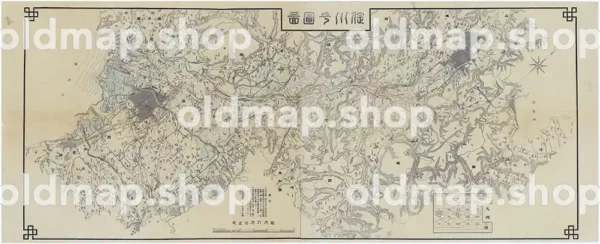 淀川平面図 明治30年(1897)