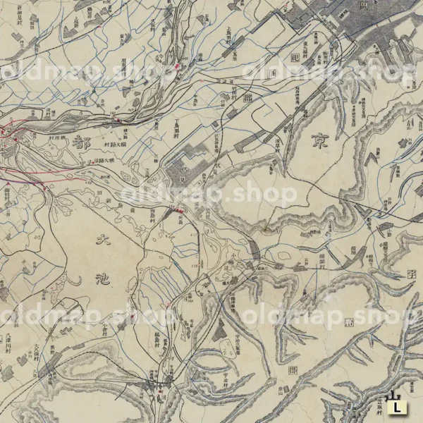 淀川平面図 明治30年(1897)