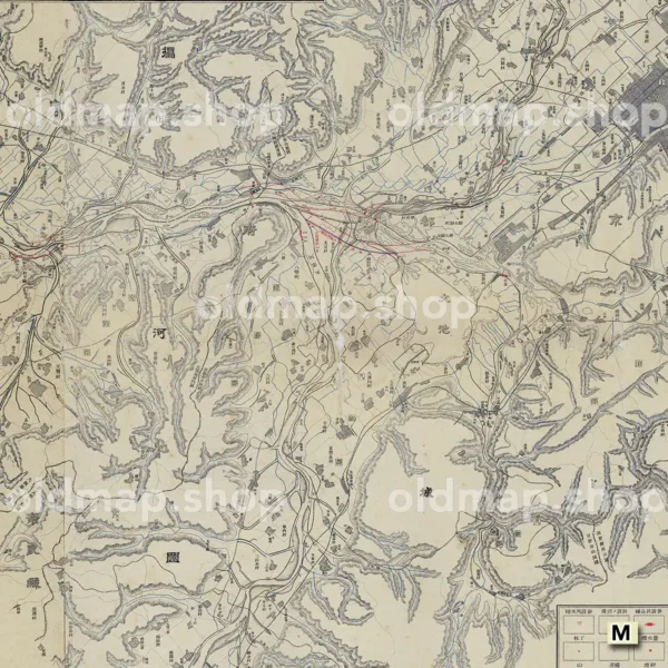 淀川平面図 明治30年(1897)